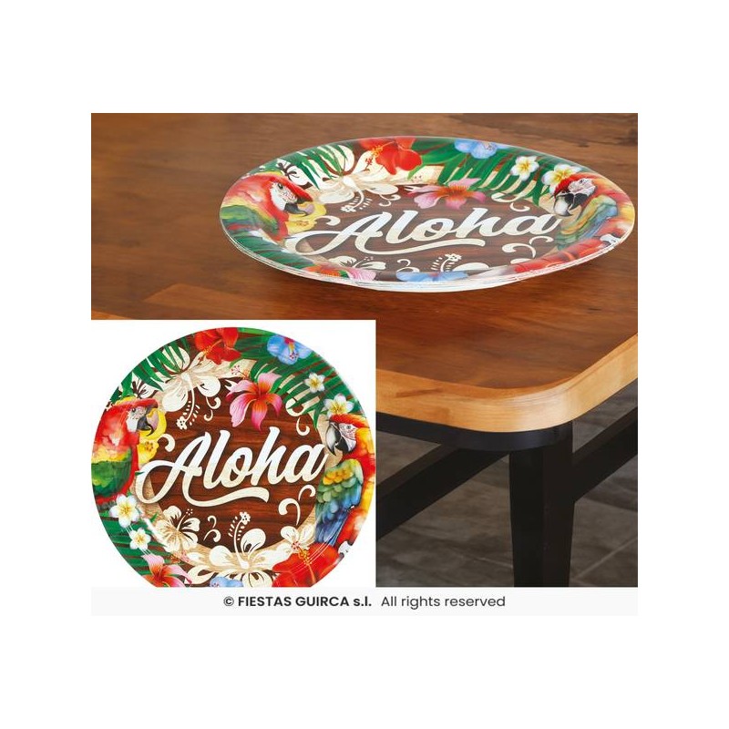 PIATTI ø23cm ESTATE ALOHA 6pz