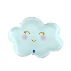 PALLONE MYLAR NUVOLETTA 24 60cm SATIN PASTEL BLUE