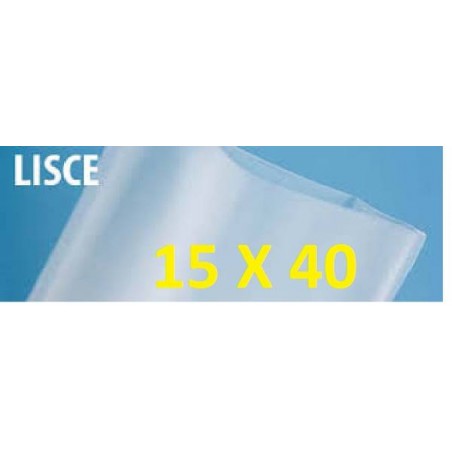 BUSTE SOTTOVUOTO LISCE C8 80my MIS. 15x40cm 100pz