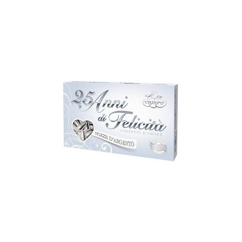 CONFETTI MANDORLA NATURALE ARGENTO 500gr