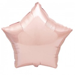 PALLONE MYLAR STELLA ROSA ø45cm