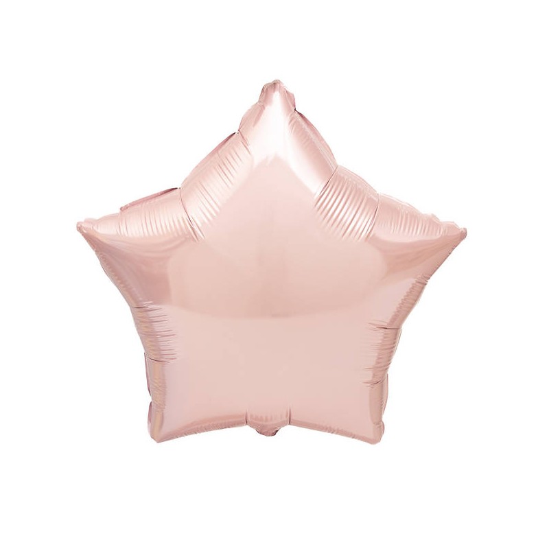 PALLONE MYLAR STELLA ROSA ø45cm