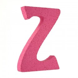 LETTERA POLISTIROLO PASTELLO mm120x90 Z FUCSIA
