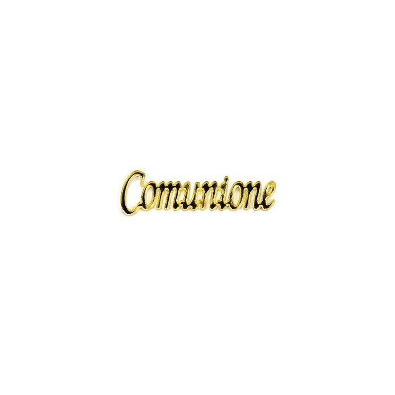 APPLICAZIONE SCRITTA PLEXI COMUNIONE 4x1cm 12pz