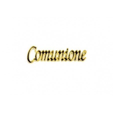 APPLICAZIONE SCRITTA PLEXI COMUNIONE 4x1cm 12pz