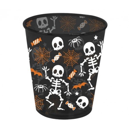 BICCHIERE SCHELETRO 10cm NERO