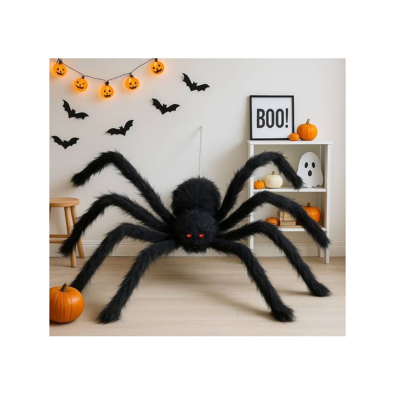 RAGNO PELOSO NERO 200cm