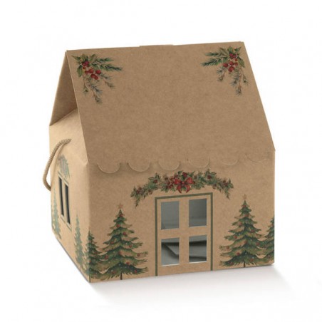 CASETTA AVANA C/CORDINI 24,5x24,5x15cm PINI VERDI