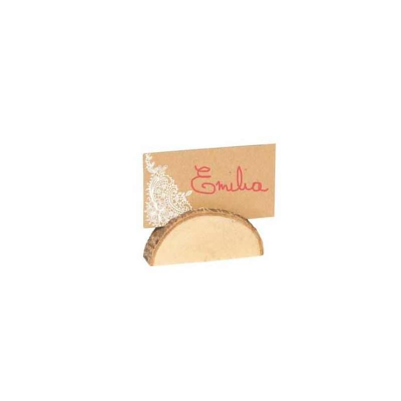 SEGNA POSTO LEGNO MEZZALUNA 6X2cm  senza cartoncino 12pz