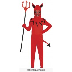 COSTUME DIAVOLO ROSSO 10-12 anni