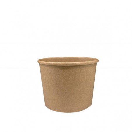 CONTENITORE CILINDRO IN CARTONCINO AVANA 225ml 25pz