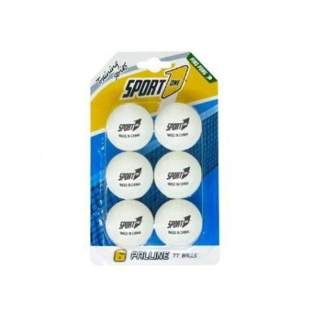PALLINE PING PONG 6pz BIANCHE
