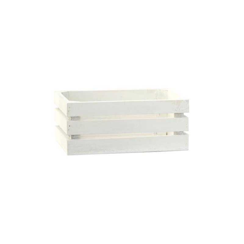 CASSETTA LEGNO BIANCA 20x13,5x8,5cm CASL2455