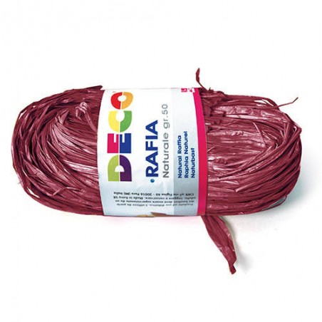RAPHIA NATURALE gr.50 CWR BORDEAUX