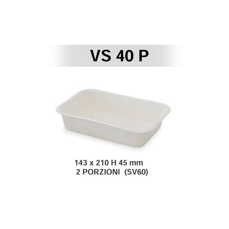 VASCHETTE CELLULOSA+PET TERMOSALDABILI VS40P 210x143x40mm 115pz AUTOPAC