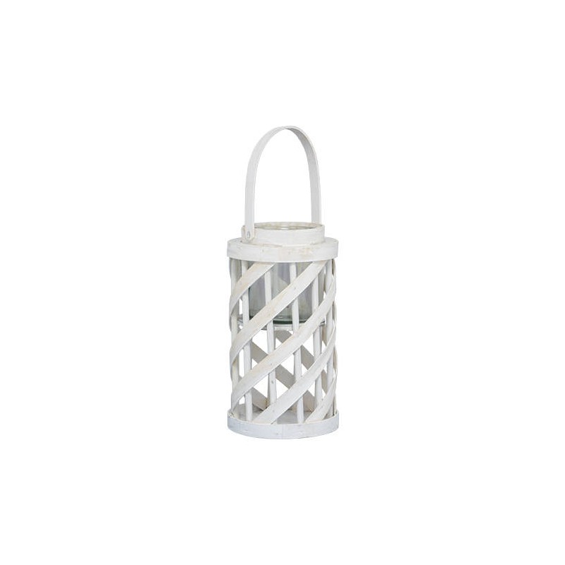 LANTERNA WHITE ø18x36cm L55914B