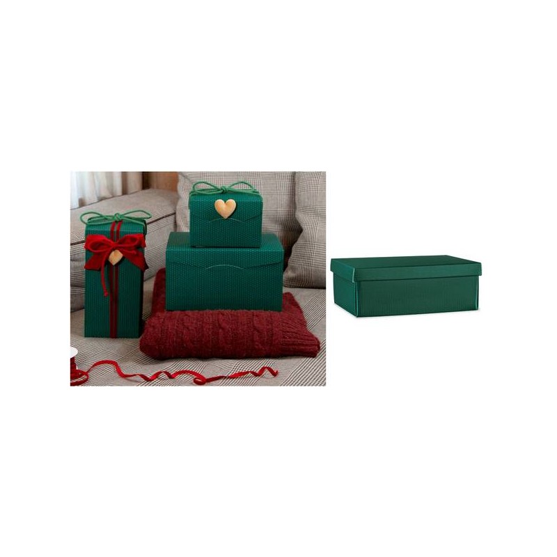 SCATOLA F/COP EASY 34x25x12cm SPOT VERDE