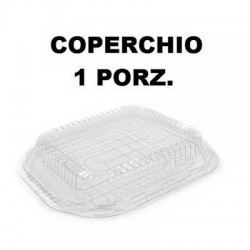 COPERCHIO TEGLIA ORO/NERO 1 PORZIONE TRASPARENTE 5 PEZZI