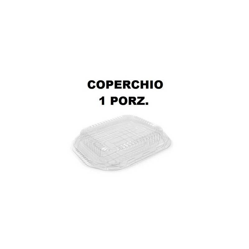 COPERCHIO TEGLIA ORO/NERO 1 PORZIONE TRASPARENTE 5 PEZZI