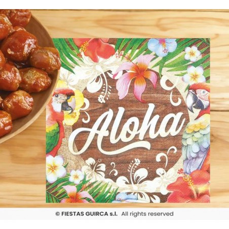TOVAGLIOLI 33x33cm TEMA ESTATE ALOHA 20pz