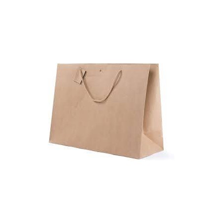 SHOPPER CARTA KRAFT CON FORO 39+15x29cm AVANA