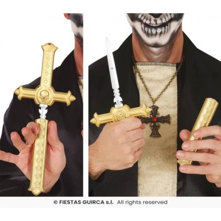 CROCE CON PUGNULE 26cm