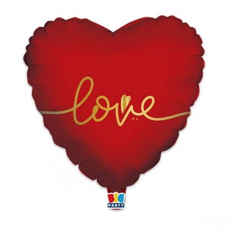 PALLONE MYLAR LOVE GOLD 45cm