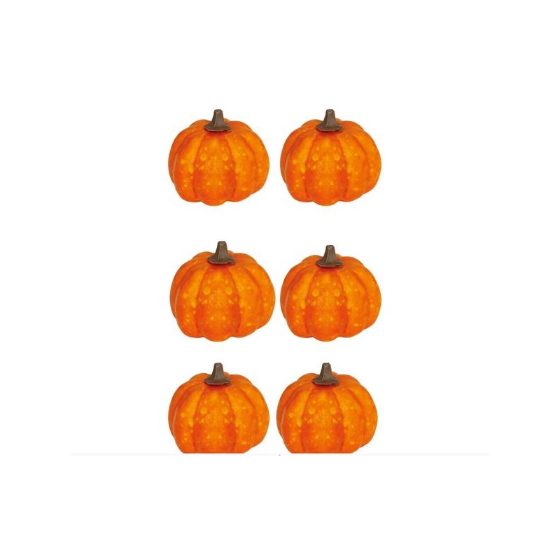 ZUCCHE ARANCIO 3,5cm LACCATE 6pz