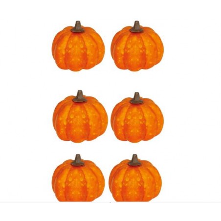 ZUCCHE ARANCIO 3,5cm LACCATE 6pz