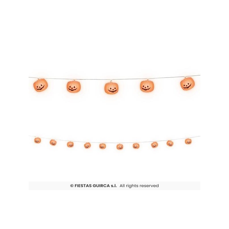 GHIRLANDA LUCI ZUCCHE 220cm