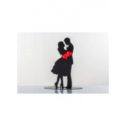 TOPPER SILHOUETTE LUI LEI + CUORI ROSSI E3275