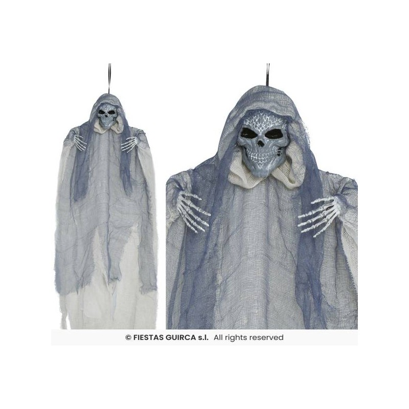 DECORAZIONE DA APPENDERE SCHELETRO CON TUNICA 60cm
