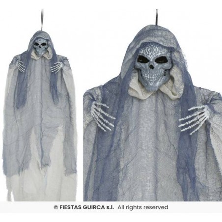 DECORAZIONE DA APPENDERE SCHELETRO CON TUNICA 60cm