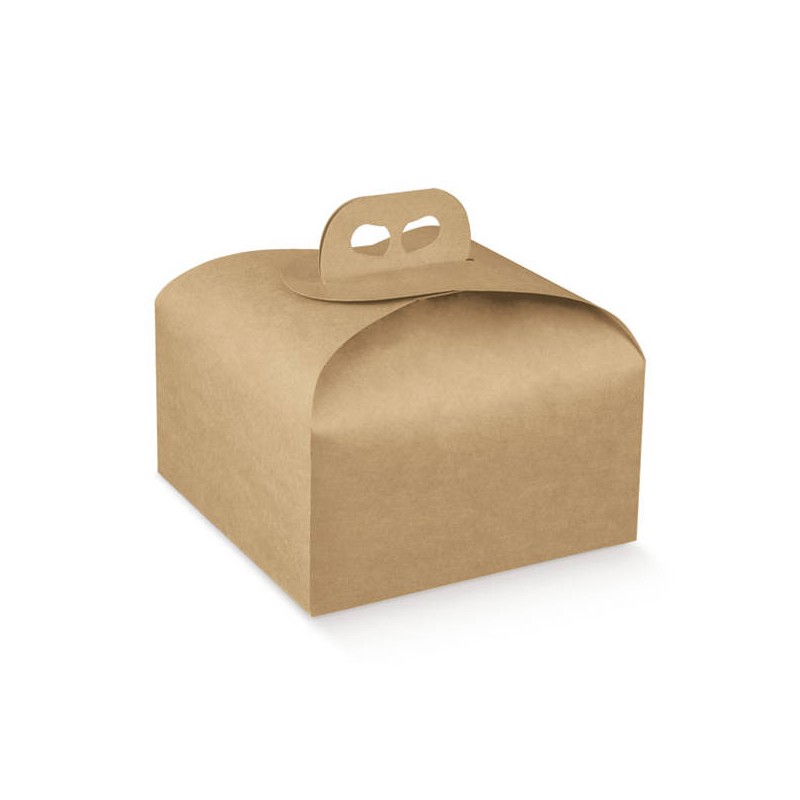 SCATOLA PANETTONE 24,5x24,5x13cm AVANA