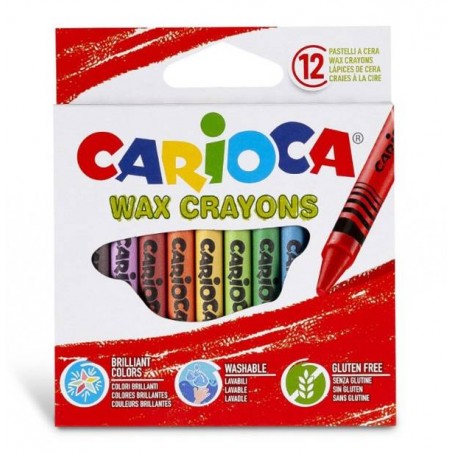 PASTELLI CERA CARIOCA MAXI 12pz