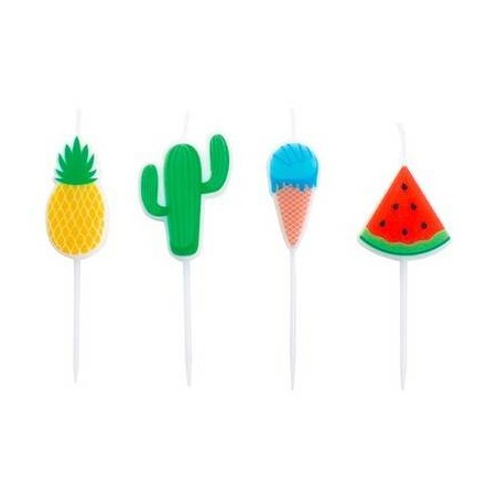 CANDELINE SUMMER 8cm SU STECCO 4pz