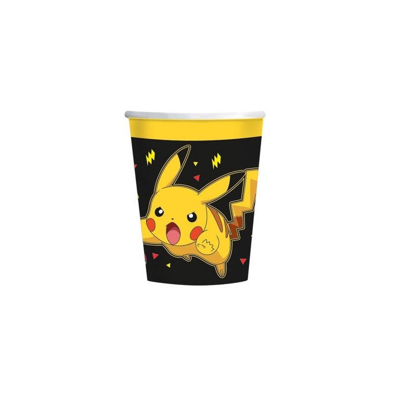BICCHIERI CARTA 250cc POKEMON 8pz