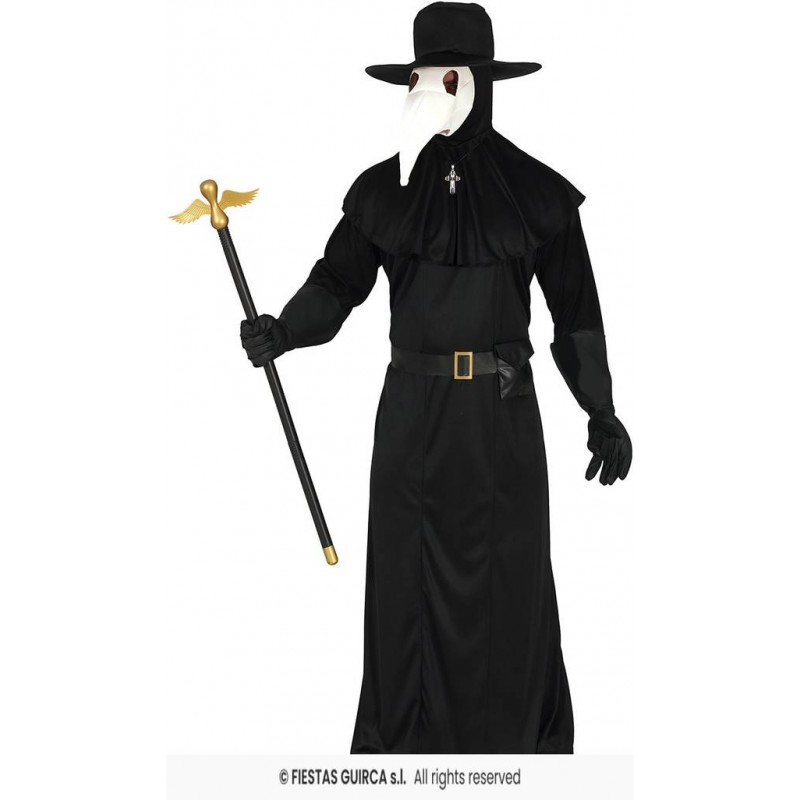 COSTUME UOMO MEDICO DELLA PESTE TG. L 52-54