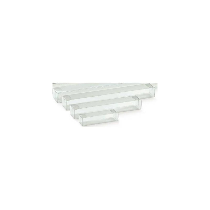 SCATOLA ASTUCCIO PVC TRASPARENTE 15x2,5x2cm 10pz
