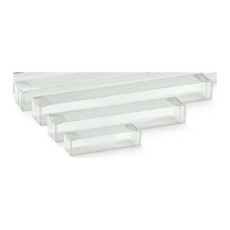SCATOLA ASTUCCIO PVC TRASPARENTE 15x2,5x2cm 10pz