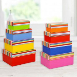 SCATOLA REGALO 24x17x12cm RAINBOW