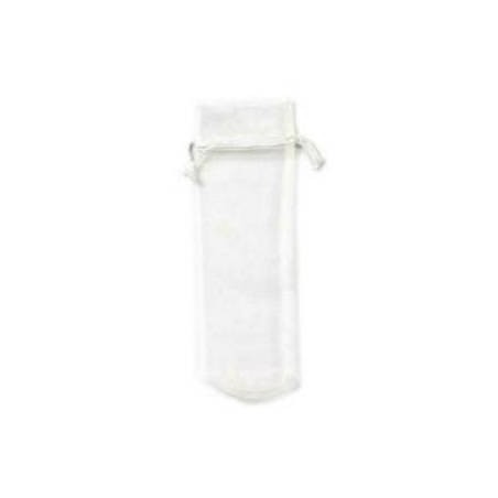 SACCHETTO ORGANZA CON FONDO 5x24cm WHITE