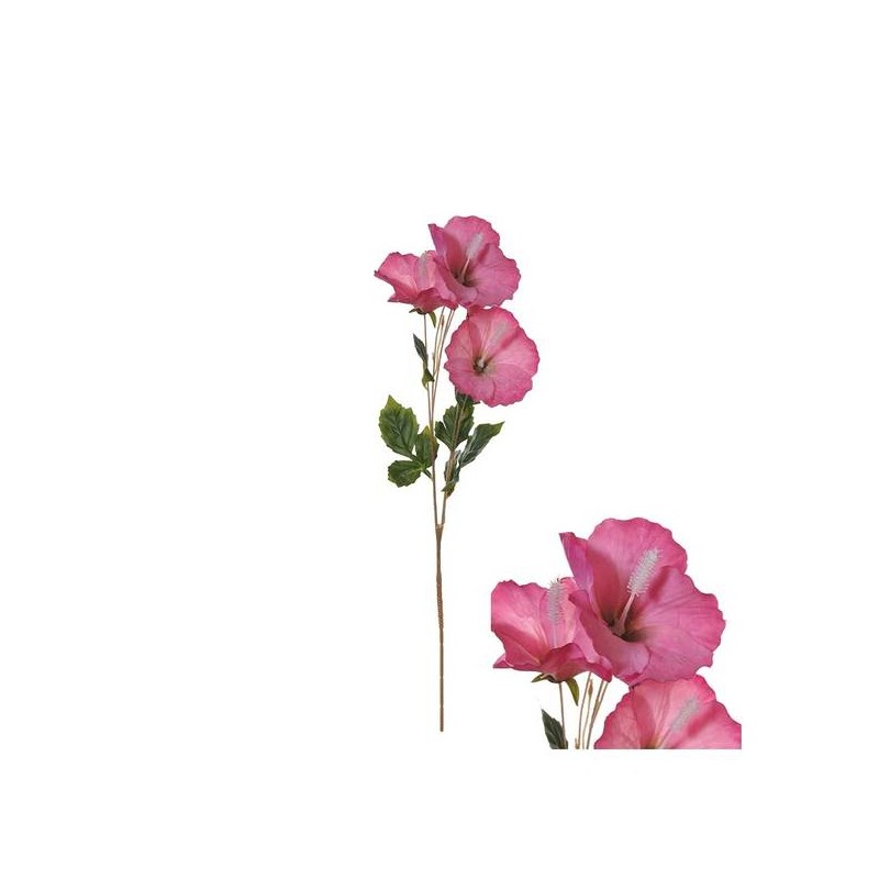 STELO HIBISCUS ROSA 80cm