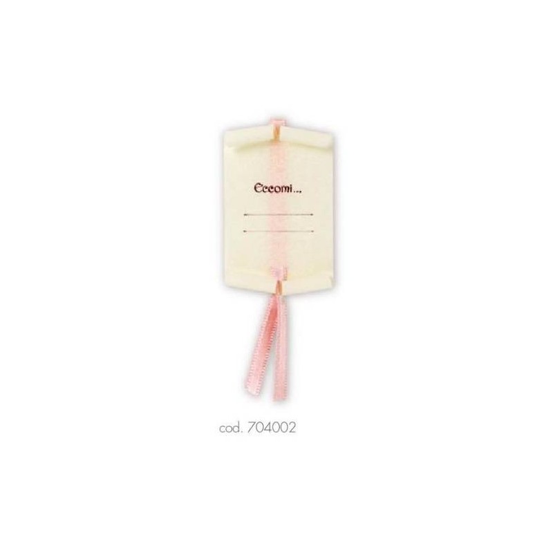 PERGAMENA C/LACCIO ECCOMI ROSA 10pz