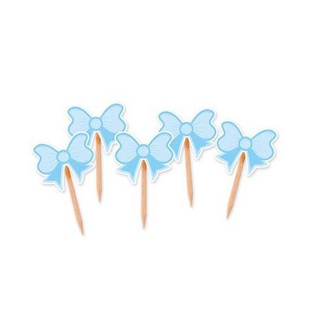 PICKS SAGOMATI IL MIO BATTESIMO FIOCCO CELESTE 25pz
