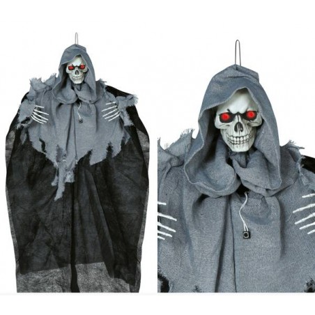 SCHELETRO C/LUCE SUONO E MOVIMENTO DA APPENDERE