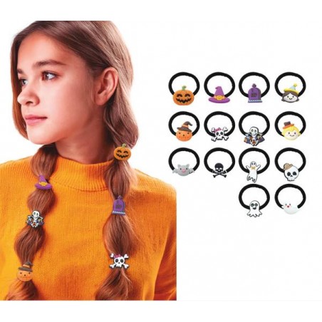 ELASTICI CAPELLI HALLOWEEN 14pz