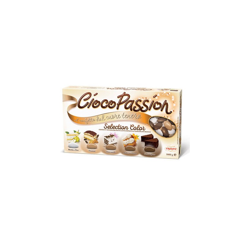 CONFETTI CIOCOPASSION SELECTION COLOR MARRONE 5 GUSTI 1kg