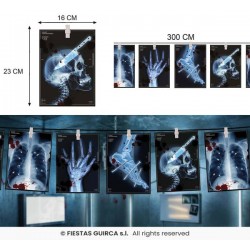 FESTONE RADIOGRAFIE SCHELETRO 3mt IN CARTA