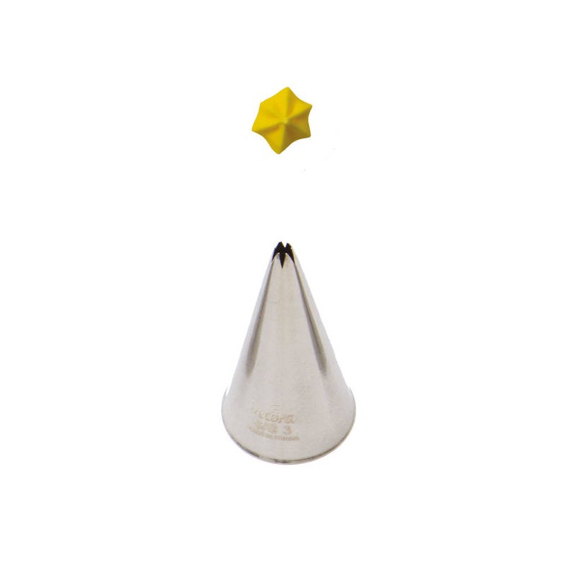 BECCUCCIO INOX DECORA N°3 STELLA